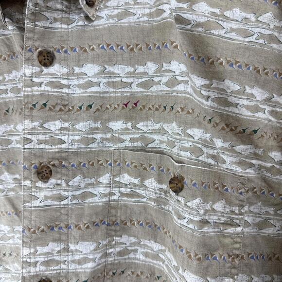 Lot Of 3 XL SwordFish Themed VTG John Rich & Bros Woolrich Men's XL Button Down. - Picture 3 of 9